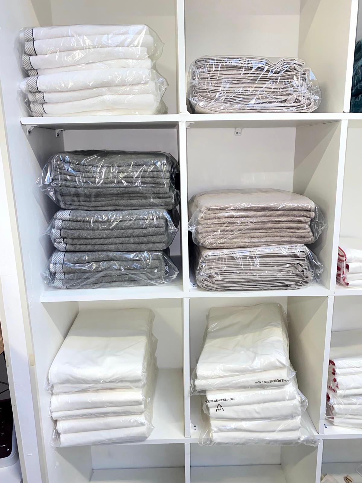 Linge propre plié pour résidences et EHPAD